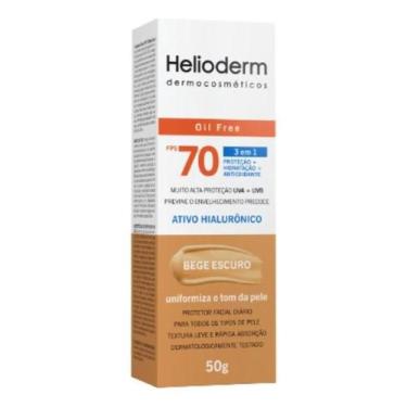 Imagem de Protetor Solar Heliode Facial Fps70 Oil Free 50g Bege Escuro - Hertz