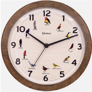 Imagem de Relógio De Parede Herweg 6658-323 Canto Dos Pássaros
