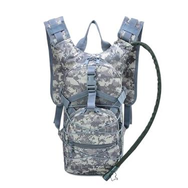 Imagem de Mochila Leve Caminhadas, Mochila De Hidratação Para Campismo E Caminhadas Ao Ar Livre Com Reservatório Água De 3 Litros, Assalto Militar À Prova Dágua Sobrevivência, Para Trekking, Trilhos(H)