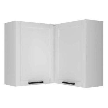 Imagem de Armário de Cozinha Aéreo de Canto 90x90cm 2 Portas 100% MDF Phoenix Mó