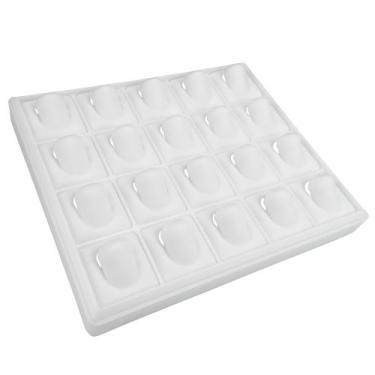 Imagem de Bandeja Modular para 20 Anéis - Rei Dos Estojos, Branco