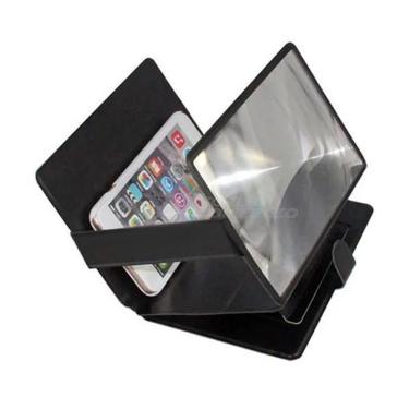 Imagem de Lupa Ampliadora Tela Celular Presente Namorados Preta Nº7