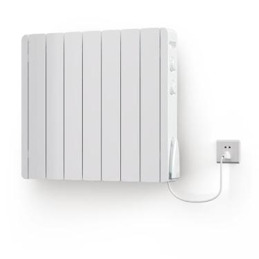 Imagem de Fierscial Aquecedor de parede de painel elétrico de 1500 W - Aquecedor de ambiente de convecção para uso interno, silencioso sem ventilador - com termostato, aquecedor penel independente eficiente e