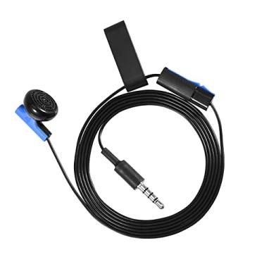 Imagem de Eacam Gaming Earphone, Fone de Ouvido na Orelha Com Microfone, Som Claro para o Controlador 4, Compatível Com Dispositivos de áudio de 3,5 Mm, Design de Clipe, Cor Azul, Fone de