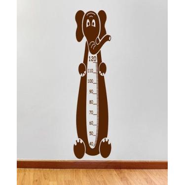 Imagem de Adesivo Decorativo de Infantil com Elefante com Régua De Crescimento -