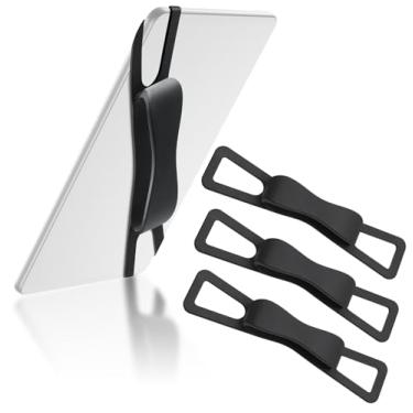 Imagem de Fotbor Pacote com 3 alças de mão confortáveis para tablets, acessórios Kindle para leitura na cama, suporte seguro e leve para Kindle Paperwhite/Kobo/Oasis/E-Book/telefone (Preto)