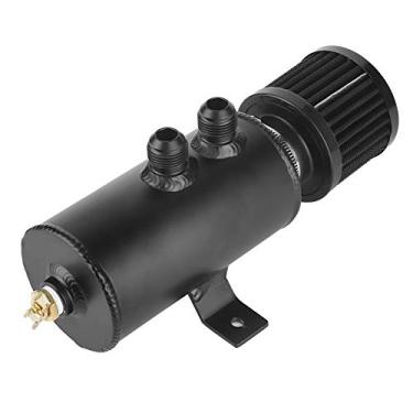 Imagem de Luocute Universal 10an Oil Catch Pode Tanque Confuso 750ml Com Alumínio de Filtro, 0,75L 10an Capt de óleo Pode Tanque de Reservatório Com Filtro de Respirar Peças Modificadas de Carro