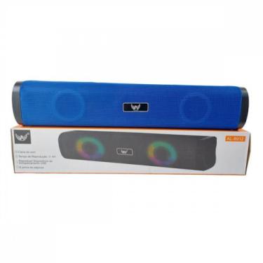 Imagem de Caixa de Som Bluetooth Soundbar LED RGB Altomex AL-8912, Azul