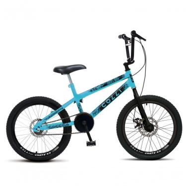 Imagem de Bicicleta Colli Skill Boy Aro 20 Aero Guidão Cross Bmx Tam 14 Freios A Disco Azul Claro