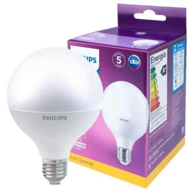 Imagem de Lampada Globe G93 13w Philips Quente 2700k Amarela E27 Branco-quente 2