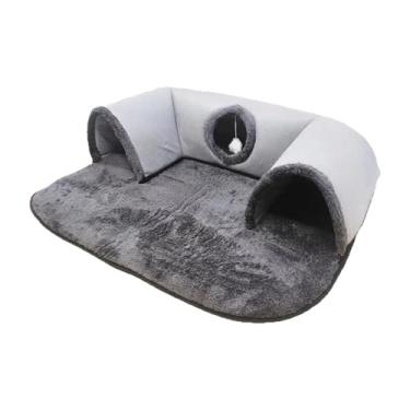 Imagem de ShengQuanHao Cama de Túnel Quente para Gatos No Inverno, Brinquedo Interativo, Centro de Jogos Leve para Playground, Tapete de Túnel Quente para Gatos Internos E E, L