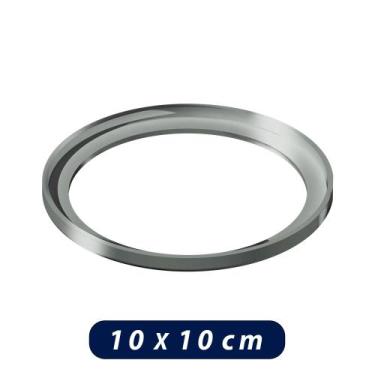 Imagem de Porta Grelha Redondo 10x10cm Polida Caixilho Elleve - Novii