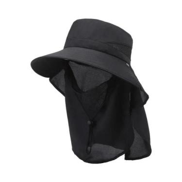 Imagem de Chapéu De Pesca Masculino Para Verão, Aba Larga, Respirável, Proteção 