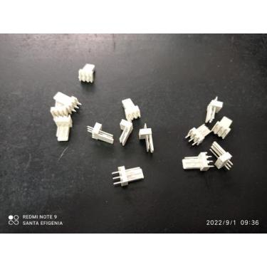 Imagem de 40x Conector Kk 2512 2,54mm 3 Vias Macho 180 Excon