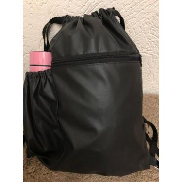 Imagem de mochila sacola de academia material sintético impermeável com zíper bo