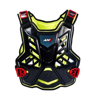 Imagem de Colete Amx Control Trilha Motocross, Preto, Amarelo neon