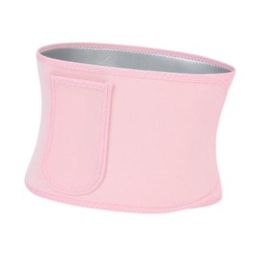 Imagem de Dynwave Cinta modeladora de cintura, aumenta a estabilidade do core, cinto abdominal para exercícios de suor, para academia, ioga, mulheres e homens, Rosa