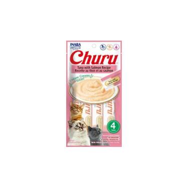 Imagem de Petisco Churu Para Gatos Atum E Salmão 56G - Inaba