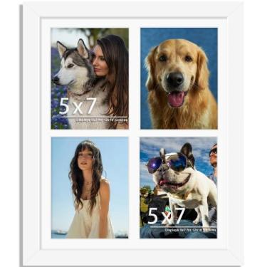 Imagem de Porta-retratos DUENPY 12x16cm para colagem de fotos de 5x7cm em branco
