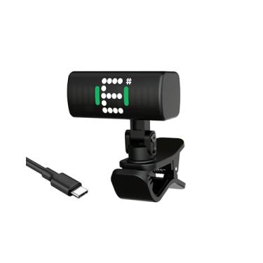 Imagem de SWIFF AUDIO Sintonizador de guitarra, sintonizador de encaixe recarregável com tela de LED, mini sintonizador para acústico, guitarra elétrica, baixo, violino, ukulele, tela super brilhante para