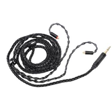 Imagem de Zopsc Cabo IEM Fone De Ouvido Cabo 16 Núcleo Banhado A Prata OFC MMCX para 3.5mm Com Som De Alta Fidelidade para SE215 SE535 IE300 IE900 TinhiFi T2 T4