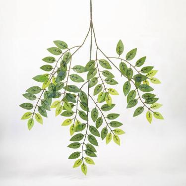 Imagem de Kit 12 Folhagens Ramos Decorativos Arranjo Artificial 65cm