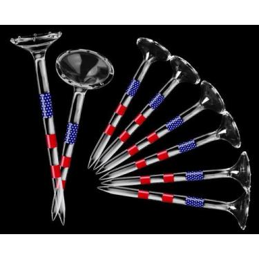 Imagem de Camisetas de golfe EagleGlo Unbreakable de acrílico transparente de 8 