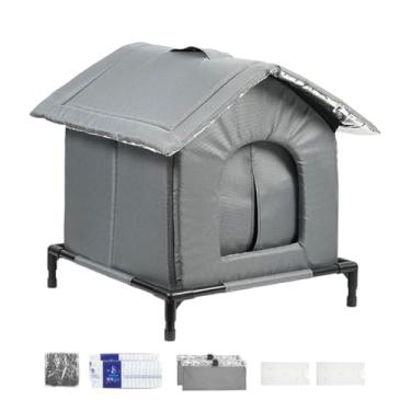Imagem de Baoblaze Casa de resfriamento para gatos, cama de caverna, suporte versátil, à prova de intempéries, condomínio para animais de estimação, abrigo para, M