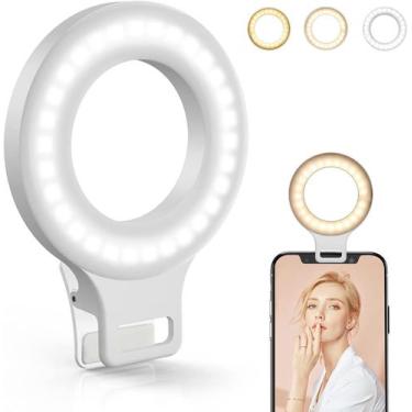 Imagem de Luz de anel de selfie com encaixe - recarregável - Huion Official Stor