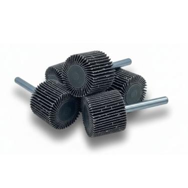 Imagem de Kit 5 Roda de Lixa com Pino Starfer 25x25mm Grão 120 para Acabamentos Finos em Madeira e Ferro