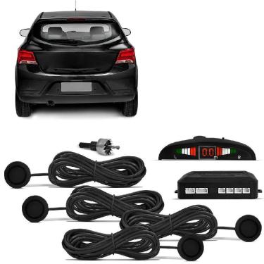 Imagem de Sensor De Estacionamento 4 Pontos 22Mm Preto Brilho