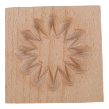 Imagem de Molde de biscoito molde de biscoito de madeira reutilizável molde de cozimento 3D prensa de biscoito molde de gravação de biscoito faça você mesmo cortador de biscoito molde de cozimento de biscoito