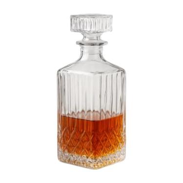 Imagem de Garrafa de Whisky + Copos de Vidro 1 Litro Retrô Licor Decoração(1 GARRAFA + 4 COPOS)