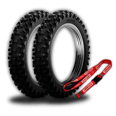Imagem de Par Pneu Mais Largo Crf 230f Ttr 230 110/100-18 + 80/100-21 Rw33 Rinaldi + Brindes