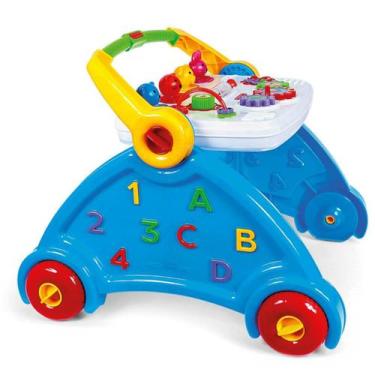 Imagem de Andador Bebê 1 Ano Educativo Mesa de Atividades com Som Didático - Pol