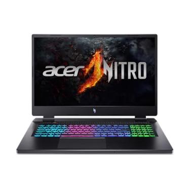 Imagem de Acer Laptop para jogos Nitro 17 | Processador AMD Ryzen 5 8645HS Hexa-Core AI | GPU para laptop NVIDIA GeForce RTX 4050 | Tela FHD IPS 165Hz de 17,3 polegadas | DDR5 de 16 GB | SSD de 512 GB | Wi-Fi
