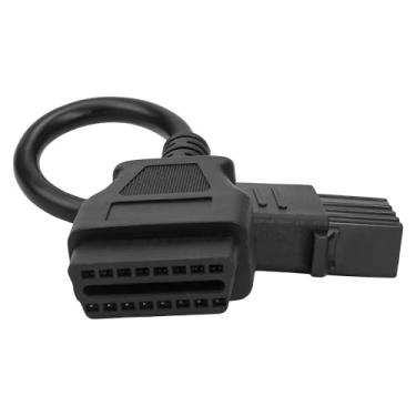Imagem de Cabo adaptador OBD2 de 8 pinos compatível com conector Volvo de 8 pinos, cabo de diagnóstico de 16 pinos OBD1 para OBD2, funciona com ferramentas de leitor/scanner de código Obd2 para caminhão