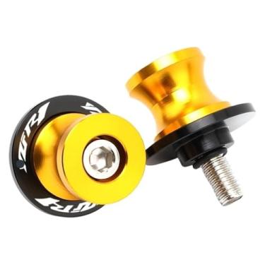 Imagem de BYYINGSUS Bobina de braço oscilante CNC de 6 mm, acessórios de motocicleta compatíveis com Y&AMAHA YZF R1 R3 R6 YZFR1 YZFR3 YZFR6 1999-2024 (Yzfr1 dourado)