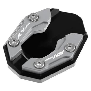 Imagem de BYYINGSUS Placa de suporte de extensão do suporte lateral do pé para motocicleta compatível com ADV350 ADV 350 2020 2021 2022 (Adv350 Titanium)