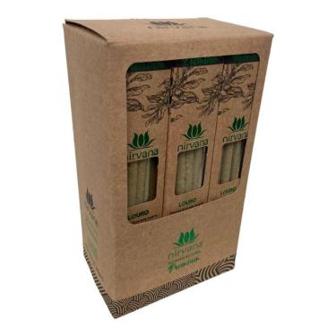 Imagem de Incenso Natural Nirvana Louro Premium Caixa Com 5 Varetas