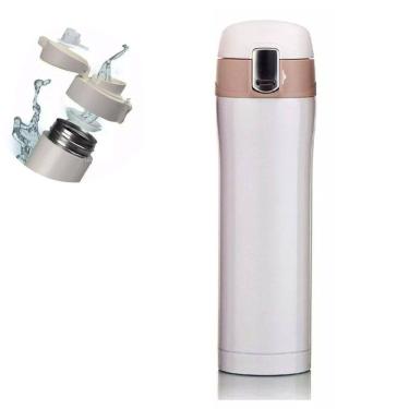 Imagem de Garrafa Térmica Squeeze Inox 500ml - Branco