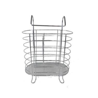 Imagem de Porta Talher / Escorredor Duplo Mesa Aramado Em Aço Inox