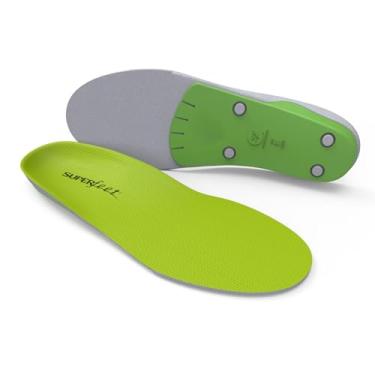 Imagem de Superfeet Wide GREEN – Palmilhas ortopédicas largas com suporte de arco alto com espuma de alta densidade, Verde, 11.5-13 Men / 12.5-14 Women