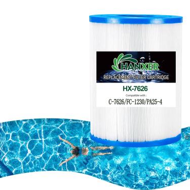 Imagem de HANXER Cartucho de filtro C-7626 Spa substitui filtro de banheira de hidromassagem CX250RE, Star-Clear C250, PA25-4, PA25-4/M4, FC-1230, 70251, 25 m², 1 pacote