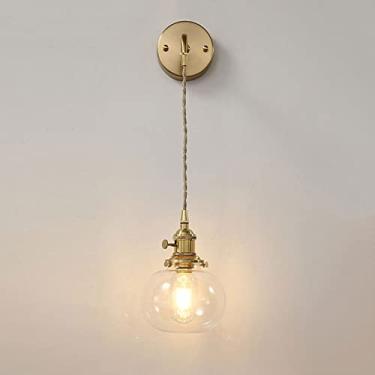 Imagem de Luminárias de parede para sala de estar Luminária de parede com padrão nórdico Luminária de vidro para sala de estar Arandelas de parede para quarto Decoração de casa G9