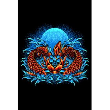 Imagem de Dragon Fish Notebook: Journal Gift for Dragon fish Lovers, breeder and Owner. Wide Ruled Blank Lined paper. Journal, Diary, Notepad, Note Book, ... Christmas, boys, girls men and Women.