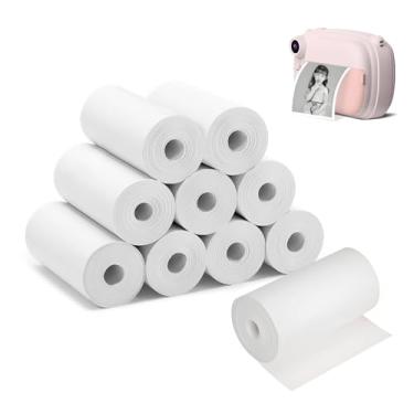 Imagem de Refil de papel instantâneo para câmera com 10 rolos – papel térmico HD para a maioria das crianças, impressão fotográfica instantânea, sem BPA