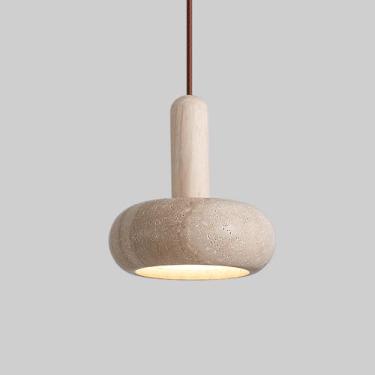 Imagem de YQSLQZZ Mini luminária pendente pequena para casa de fazenda vintage, travertino amarelo, 3000 K - luz quente cozinha ilha iluminação decorativa luzes de teto suspensas