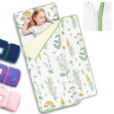 Imagem de Tapete de soneca infantil PRIMLECT 140x89 cm com cobertor e travesseir