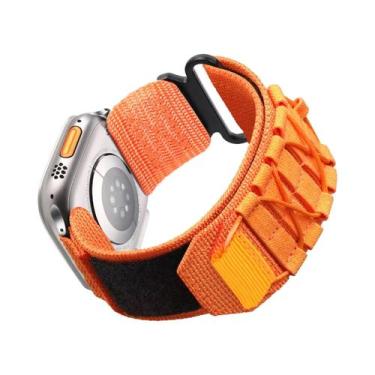Imagem de Pulseiras Táticas De Nylon Para Apple Watch Ultra 2 1 10 9 8 7 6 5 SE 